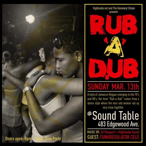 Rub-A-Dub at The Sound Table
